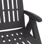 Tumbona plegable con ruedas PP gris antracita de vidaXL, Tumbonas - Ref: Foro24-364698, Precio: 157,93 €, Descuento: %