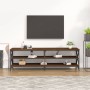 Mueble de TV madera contrachapada marrón roble 160x40x50 cm de vidaXL, Muebles TV - Ref: Foro24-826733, Precio: 80,53 €, Desc...