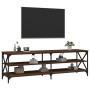Mueble de TV madera contrachapada marrón roble 160x40x50 cm de vidaXL, Muebles TV - Ref: Foro24-826733, Precio: 80,53 €, Desc...