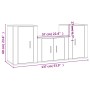 Set de muebles de TV 3 pzas madera contrachapada blanco brillo de vidaXL, Muebles TV - Ref: Foro24-3188384, Precio: 118,29 €,...