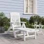Tumbona plegable con ruedas PP blanco de vidaXL, Tumbonas - Ref: Foro24-364696, Precio: 134,13 €, Descuento: %