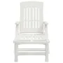 Tumbona plegable con ruedas PP blanco de vidaXL, Tumbonas - Ref: Foro24-364696, Precio: 134,13 €, Descuento: %