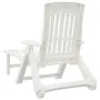 Tumbona plegable con ruedas PP blanco de vidaXL, Tumbonas - Ref: Foro24-364696, Precio: 134,13 €, Descuento: %
