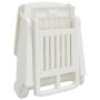 Tumbona plegable con ruedas PP blanco de vidaXL, Tumbonas - Ref: Foro24-364696, Precio: 135,70 €, Descuento: %