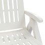 Tumbona plegable con ruedas PP blanco de vidaXL, Tumbonas - Ref: Foro24-364696, Precio: 135,70 €, Descuento: %