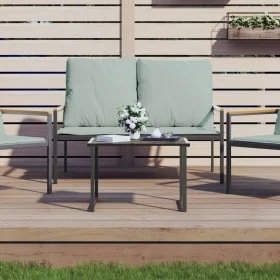 Mesa de jardín de acero gris antracita 55x40x37 cm de vidaXL, Mesas de jardín - Ref: Foro24-355821, Precio: 48,35 €, Descuent...