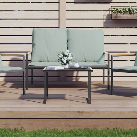 Mesa de jardín de acero gris antracita 55x40x37 cm de vidaXL, Mesas de jardín - Ref: Foro24-355821, Precio: 48,35 €, Descuent...