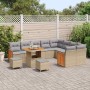 Conjunto de sofás de jardín con cojín 13 pcs Beige y Gris Claro en Sofás de exterior | Comprar online en Foru.es
