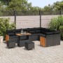 Conjunto de sofás de jardín 13 pcs Negro ratán sintético en Sofás de exterior | Comprar online en Foru.es