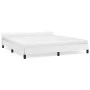 Estructura de cama cabecero cuero sintético blanco 180x200 cm de vidaXL, Camas y somieres - Ref: Foro24-347514, Precio: 133,5...
