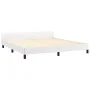 Estructura de cama cabecero cuero sintético blanco 180x200 cm de vidaXL, Camas y somieres - Ref: Foro24-347514, Precio: 133,5...