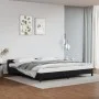Estructura de cama con cabecero cuero sintético negro 200x200cm de vidaXL, Camas y somieres - Ref: Foro24-347519, Precio: 132...