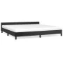 Estructura de cama con cabecero cuero sintético negro 200x200cm de vidaXL, Camas y somieres - Ref: Foro24-347519, Precio: 132...