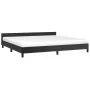 Estructura de cama con cabecero cuero sintético negro 200x200cm de vidaXL, Camas y somieres - Ref: Foro24-347519, Precio: 132...