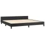 Estructura de cama con cabecero cuero sintético negro 200x200cm de vidaXL, Camas y somieres - Ref: Foro24-347519, Precio: 132...