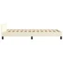 Estructura de cama con cabecero cuero sintético crema 90x200 cm de vidaXL, Camas y somieres - Ref: Foro24-347479, Precio: 81,...