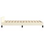 Estructura de cama con cabecero cuero sintético crema 90x200 cm de vidaXL, Camas y somieres - Ref: Foro24-347479, Precio: 86,...