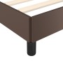 Estructura de cama cabecero cuero sintético marrón 200x200 cm de vidaXL, Camas y somieres - Ref: Foro24-347522, Precio: 104,5...