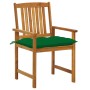 Sillas de jardín con cojines 8 uds madera maciza de acacia de vidaXL, Sillas de jardín - Ref: Foro24-3078198, Precio: 640,49 ...