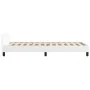 Estructura de cama con cabecero cuero sintético blanco 80x200cm de vidaXL, Camas y somieres - Ref: Foro24-347466, Precio: 86,...