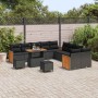 Conjunto de sofás de jardín 17 pcs Negro ratán sintético en Sofás de exterior | Comprar online en Foru.es