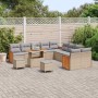Conjunto de sofá de jardín 13 pcs Beige ratán sintético en Sofás de exterior | Comprar online en Foru.es
