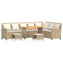 Juego de sofás de jardín en forma de L con cojines 4 pzas beige en Conjuntos de jardín | Comprar online en Foru.es