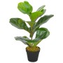 Planta artificial ficus con macetero 45 cm verde de vidaXL, Flora artificial - Ref: Foro24-280171, Precio: 22,42 €, Descuento: %