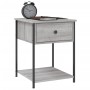 Mesita de noche 2 uds madera ingeniería gris Sonoma 44x45x58 cm de vidaXL, Mesitas de noche - Ref: Foro24-825850, Precio: 75,...