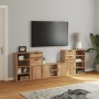 Muebles de TV 5 uds. con almacenaje "ODDA" madera maciza pino en Muebles TV | Comprar online en Foru.es