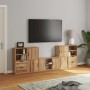 Muebles de TV 5 uds. con almacenaje "ODDA" madera maciza pino en Muebles TV | Comprar online en Foru.es