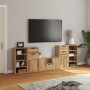 Muebles de TV 5 uds. con almacenaje "ODDA" madera maciza pino en Muebles TV | Comprar online en Foru.es