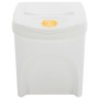 Cubos de basura apilables 4 uds polipropileno blanco 100 L de vidaXL, Cubos de la basura y papeleras - Ref: Foro24-152201, Pr...