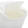 Cubos de basura apilables 4 uds polipropileno blanco 100 L de vidaXL, Cubos de la basura y papeleras - Ref: Foro24-152201, Pr...