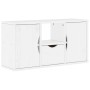 Muebles de TV 4 uds. con almacenaje "ODDA" blanco madera pino en Muebles TV | Comprar online en Foru.es