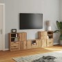 Muebles de TV 5 uds. con almacenaje "ODDA" madera maciza pino en Muebles TV | Comprar online en Foru.es