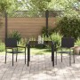 Conjunto de Comedor de Jardín 3 pcs Negro ratán sintético en Sillas de jardín | Comprar online en Foru.es