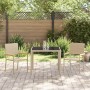 Conjunto de Comedor de Jardín 3 pcs Beige ratán sintético en Sillas de jardín | Comprar online en Foru.es
