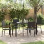 Conjunto de Comedor de Jardín 5 pcs Negro ratán sintético en Sillas de jardín | Comprar online en Foru.es