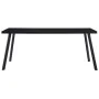 Black tempered glass dining table 160x80x75 cm by vidaXL, Kitchen and dining tables - Ref: Foro24-281874, Price: 139,61 €, Di...