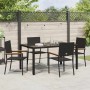 Conjunto de Comedor de Jardín 5 pcs Negro ratán sintético en Sillas de jardín | Comprar online en Foru.es