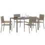 Conjunto de Comedor de Jardín 5 pcs Gris ratán sintético en Sillas de jardín | Comprar online en Foru.es