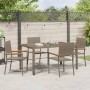 Conjunto de Comedor de Jardín 5 pcs Gris ratán sintético en Sillas de jardín | Comprar online en Foru.es