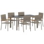 Conjunto de Comedor de Jardín 7 pcs Gris ratán sintético en Sillas de jardín | Comprar online en Foru.es