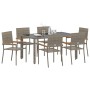 Conjunto de Comedor de Jardín 7 pcs Gris ratán sintético en Sillas de jardín | Comprar online en Foru.es