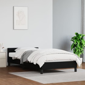 Estructura de cama con cabecero cuero sintético negro 80x200 cm de vidaXL, Camas y somieres - Ref: Foro24-347465, Precio: 97,...