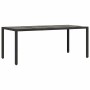 Conjunto de Comedor de Jardín 7 pcs Negro ratán sintético en Sillas de jardín | Comprar online en Foru.es