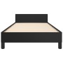 Estructura de cama con cabecero cuero sintético negro 80x200 cm de vidaXL, Camas y somieres - Ref: Foro24-347465, Precio: 97,...