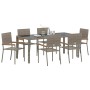Conjunto de Comedor de Jardín 7 pcs Gris ratán sintético en Sillas de jardín | Comprar online en Foru.es