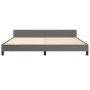 Estructura de cama con cabecero cuero sintético gris 200x200 cm de vidaXL, Camas y somieres - Ref: Foro24-347523, Precio: 133...